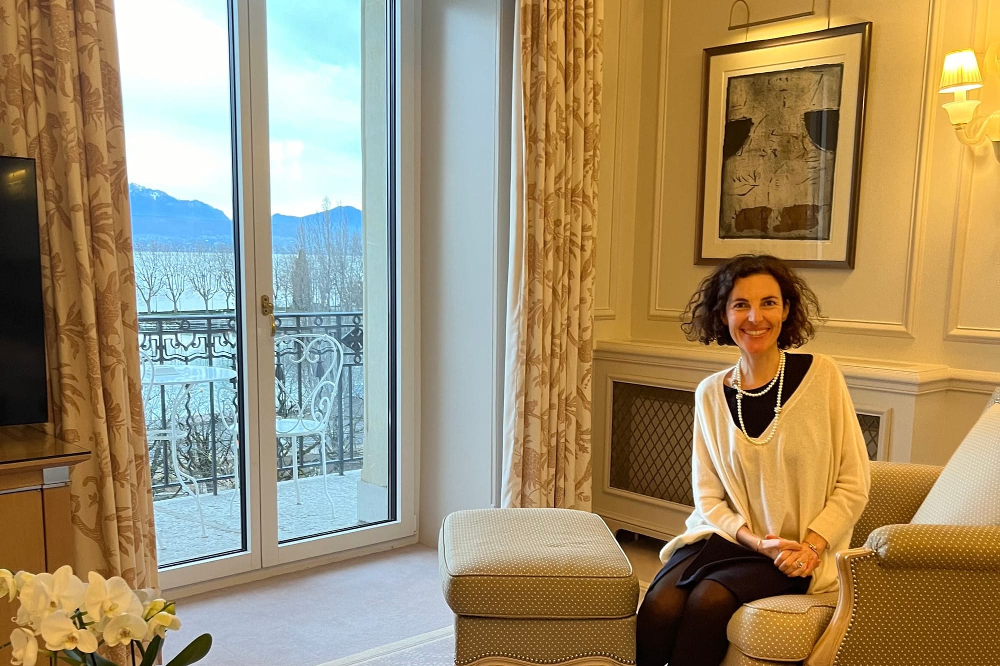 Victoire dans une junior suite du Beau Rivage Palace Lausanne