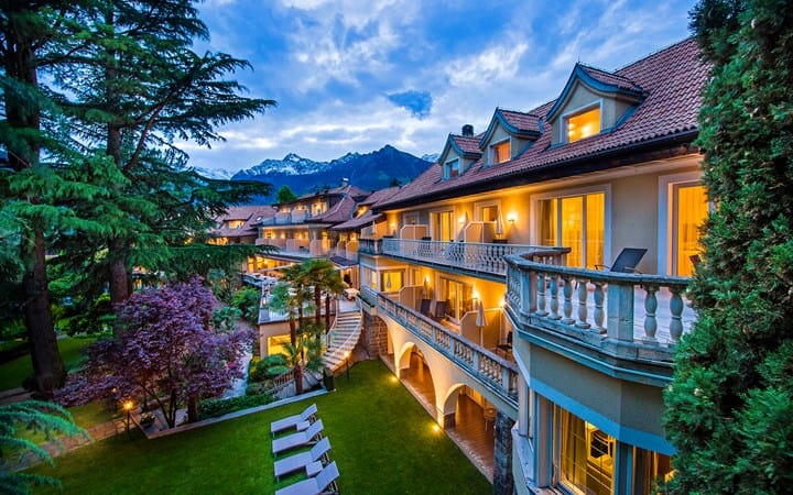 Vue de l'extérieur, Villa Eden, Merano